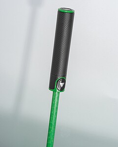 Umbrella with ring handle, green