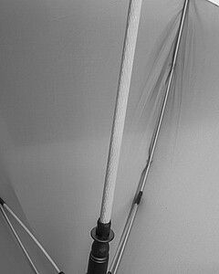 Umbrella with ring handle, grey