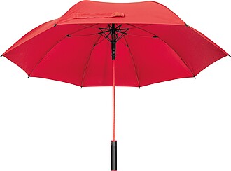 Umbrella with ring handle, red