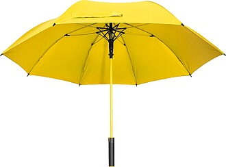 Umbrella with ring handle, yellow