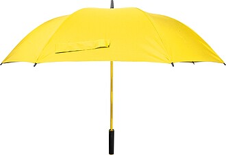 Umbrella with ring handle, yellow