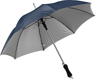 Umbrella with silver undersideBlue/silver