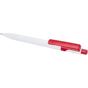 Unica recycled plastic ballpoint pen (blue ink), red