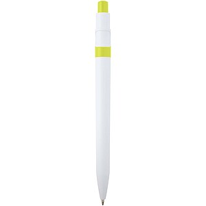 Unica recycled plastic ballpoint pen, lime green