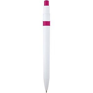 Unica recycled plastic ballpoint pen, magenta