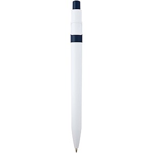 Unica recycled plastic ballpoint pen, navy