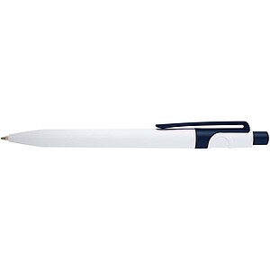 Unica recycled plastic ballpoint pen, navy