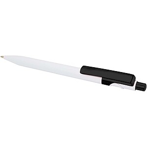 Unica recycled plastic ballpoint pen, solid black