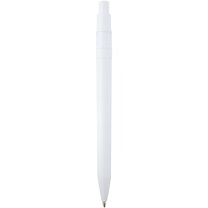 Unica recycled plastic ballpoint pen, white