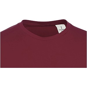 Unisex Heros T-shirt with short sleeves, burgundy red, XXS