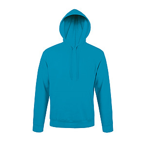 UNISEX HOODED SWEATSHIRT SNAKE, AQUA, S