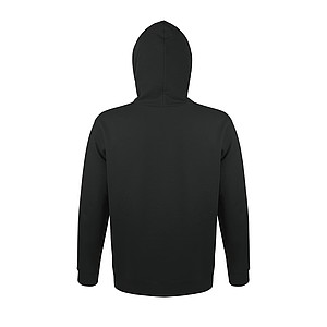 UNISEX HOODED SWEATSHIRT SNAKE, BLACK, L