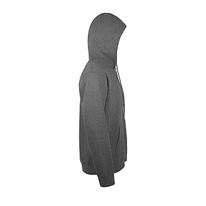 UNISEX HOODED SWEATSHIRT SNAKE, DARK GREY, M