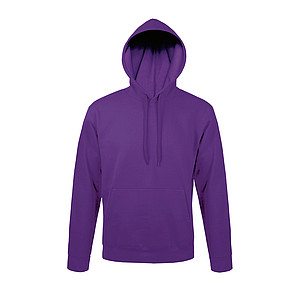 UNISEX HOODED SWEATSHIRT SNAKE, DARK PURPLE, L