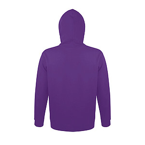 UNISEX HOODED SWEATSHIRT SNAKE, DARK PURPLE, L