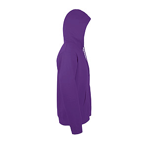 UNISEX HOODED SWEATSHIRT SNAKE, DARK PURPLE, L