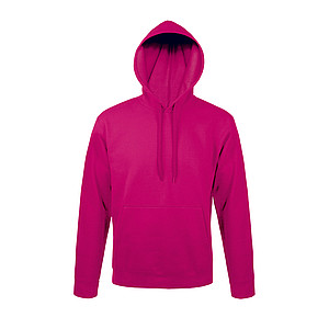 UNISEX HOODED SWEATSHIRT SNAKE, FUCHSIA, M