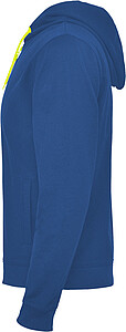 Unisex mikina ROLY FUJI, královská modrá/žlutá, XL