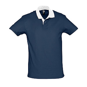 UNISEX POLO SHIRT PRINCE, FRENCH NAVY/WHITE, L