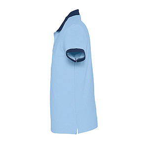 UNISEX POLO SHIRT PRINCE, SKY BLUE/FRENCH NAVY, L