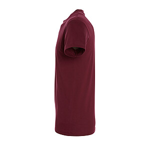 UNISEX ROUND COLLAR T-SHIRT REGENT, BURGUNDY, L