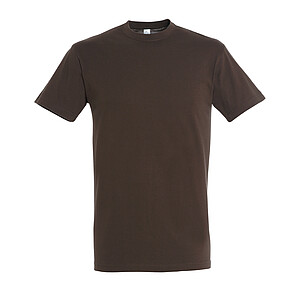 UNISEX ROUND COLLAR T-SHIRT REGENT, CHOCOLATE, L