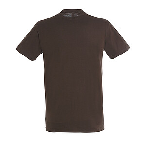 UNISEX ROUND COLLAR T-SHIRT REGENT, CHOCOLATE, L