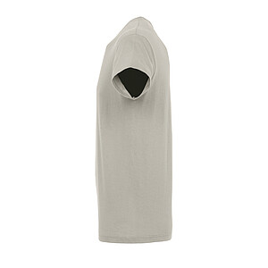 UNISEX ROUND COLLAR T-SHIRT REGENT, LIGHT GREY, L