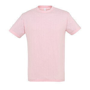 UNISEX ROUND COLLAR T-SHIRT REGENT, MEDIUM PINK, L