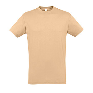 UNISEX ROUND COLLAR T-SHIRT REGENT, SAND, XL
