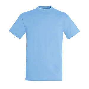 UNISEX ROUND COLLAR T-SHIRT REGENT, SKY BLUE, L