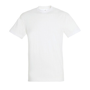 UNISEX ROUND COLLAR T-SHIRT REGENT, WHITE, L