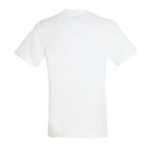 UNISEX ROUND COLLAR T-SHIRT REGENT, WHITE, L