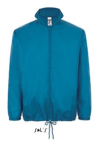 UNISEX WATER REPELLENT WINDBREAKER - SOLS SHIFT, aqua, L