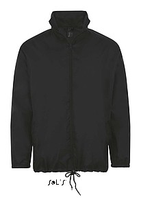 UNISEX WATER REPELLENT WINDBREAKER - SOLS SHIFT, black, 2XL