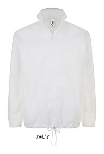 UNISEX WATER REPELLENT WINDBREAKER - SOLS SHIFT, white, XS