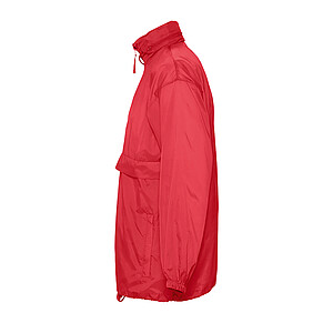 UNISEX WATER REPELLENT WINDBREAKER SURF, RED, XL