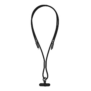 Universal phone lanyard, black