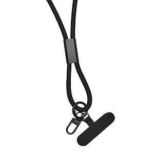 Universal phone lanyard, black