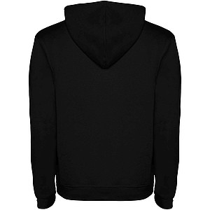 Urban kids hoodie, black with grey details, 5/6 years