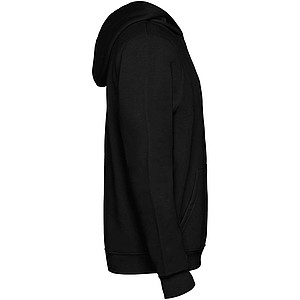Urban kids hoodie, black with grey details, 5/6 years