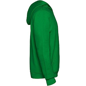 Urban kids hoodie, green with white details, 5/6 years
