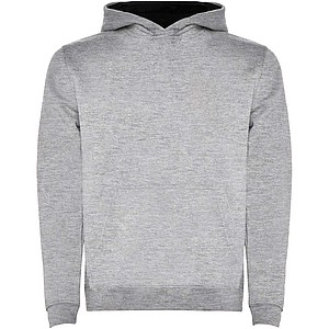 Urban kids hoodie, grey with black details, 9/10 years