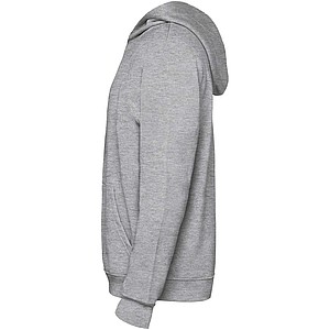 Urban kids hoodie, grey with black details, 9/10 years