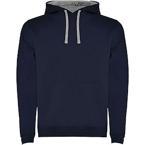 Urban kids hoodie, navy with grey details, 9/10 years