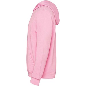 Urban kids hoodie, pink with grey details, 5/6 years