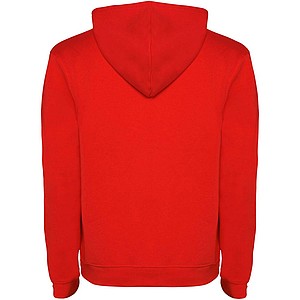Urban kids hoodie, red with black details, 11/12 years