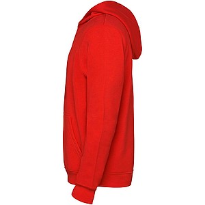 Urban kids hoodie, red with black details, 5/6 years