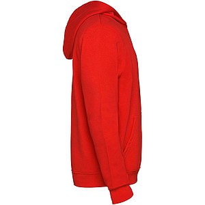 Urban kids hoodie, red with black details, 9/10 years