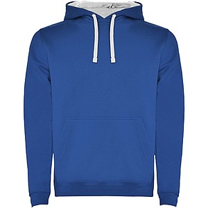 Urban kids hoodie, roayl blue with white details, 5/6 years